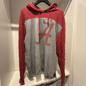 47 Brand, University of Alabama lite sweatshirt, Red and Gray, XL